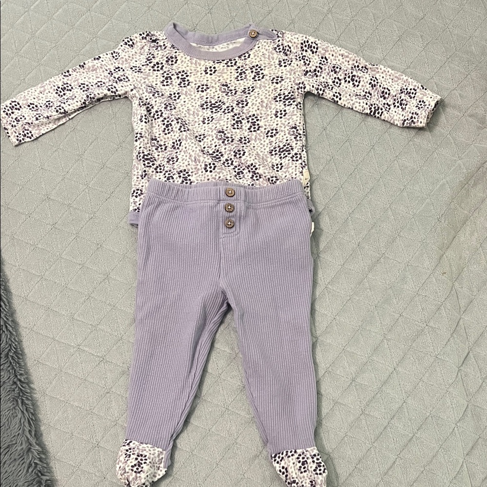 Lavender Floral Kids Matching Set
